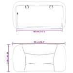 vidaXL Coussin de tête de lit cappuccino 80 cm similicuir