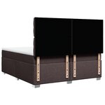 vidaXL Sommier à lattes de lit avec matelas Marron foncé 200x200 cm
