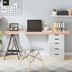 vidaXL Dessus de table 160x60x(2-6) cm bois de chêne massif non traité