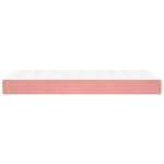 vidaXL Matelas de lit à ressorts ensachés Rose 100x200x20 cm Velours