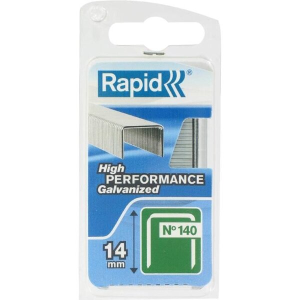 RAPID Agrafes galvanisées - Fil plat - N°140/14 mm