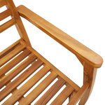 vidaXL Chaises de jardin lot de 2 59x55x85 cm bois massif d'acacia