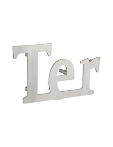 THIRARD - Lettre Ter à visser  inox  H.80mm