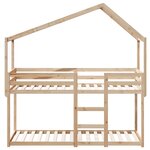 vidaXL Lit superposé sans matelas 90x190 cm bois de pin massif