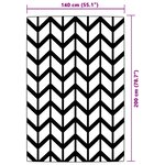 vidaXL Tapis d'extérieur gris 140x200 cm PP