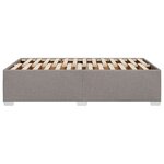 vidaXL Cadre de lit taupe 120x190 cm tissu