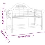 vidaXL Salon de jardin 4 Pièces Bois de teck solide