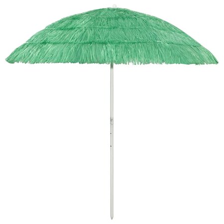 vidaXL Parasol de plage Hawaii Vert 240 cm