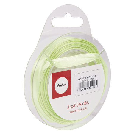 Ruban satin Vert clair 10 mm 10 m