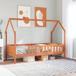 vidaXL Cadre de lit d'enfants forme de maison 80x200cm bois massif pin