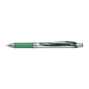 Stylo roller encre gel rétractable energel bl77 pointe 0 7 mm vert x 12 pentel
