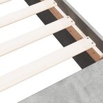 vidaXL Cadre de lit gris béton 100x200 cm bois d'ingénierie