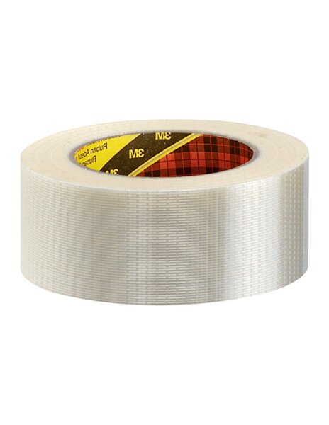 (lot 18 rouleaux) ruban adhésif armé "chaîne et trame" scotch® 3m 8959 50mmx50m