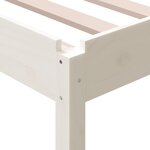 vidaXL Lit empilable Blanc 80x200 cm Bois de pin massif