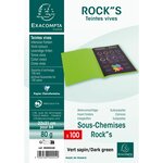Paquet De 100 Sous-chemises Rock''s 80 - 22x31cm - Vert Sapin - Exacompta