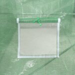vidaXL Serre avec cadre en acier vert 96 m² 16x6x2 85 m