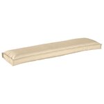 vidaXL Coussin de Palette pour Banc Beige 150x40x8 cm Tissu Oxford