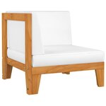 vidaXL Salon de jardin 8 Pièces avec coussins Bois d'acacia solide