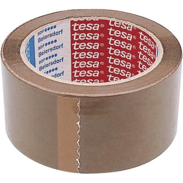 Ruban adhésif d'emballage Acrylic Silencieux 4024 en PP 50 mm x 66 m Marron x 6 TESA