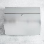 HI Boîte aux lettres et porte-journaux 38x13 3x30 4 cm inox