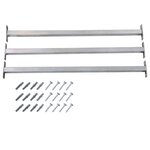 vidaXL Barres de fenêtre réglables de sécurité 3 Pièces 710-1200 mm