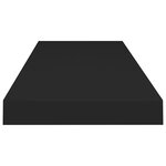 vidaXL Étagère flottante murale noir 80x23 5x3 8 cm MDF