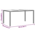 vidaXL Ensemble de bistro de jardin 5 Pièces coussins noir poly rotin