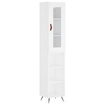 vidaXL Buffet haut Blanc 34 5x34x180 cm Bois d'ingénierie