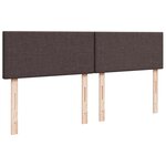 vidaXL Sommier à lattes de lit avec matelas Marron foncé 180x200 cm