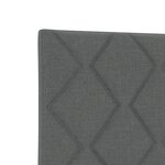 vidaXL Tête de lit à motif en blocs de diamants gris foncé 140 cm en tissu