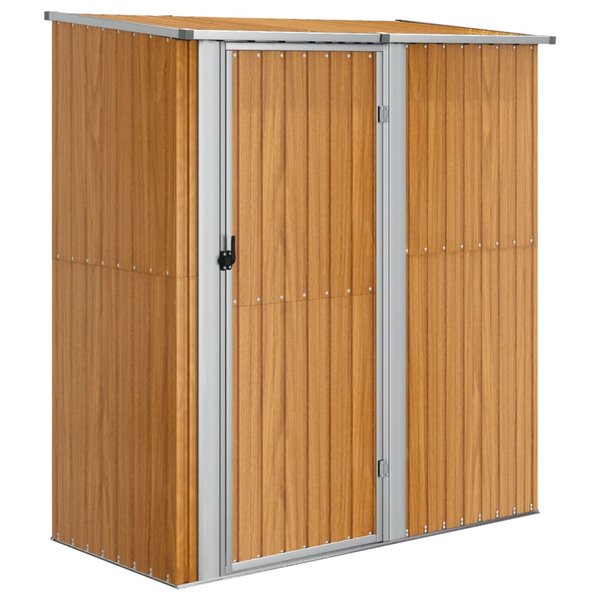 vidaXL Abri de jardin 180 5x97x209 5 cm acier galvanisé aspect bois