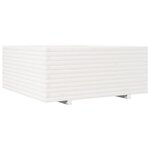 vidaXL Jardinière blanc 110x110x49 5 cm bois de pin massif