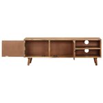 vidaXL Meuble TV 115x30x39 cm Bois d'acacia massif