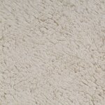 vidaXL Jeu de tapis de salle de bain 3 Pièces Tissu Blanc