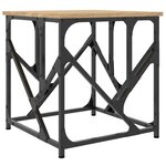 vidaXL Table basse chêne sonoma 45x45x47 5 cm bois d'ingénierie