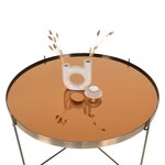 House Nordic Table basse Scarlett 70x40 cm Rond Laiton