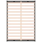vidaXL Cadre de lit Noir 140x190 cm Bois massif