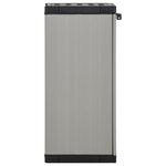 vidaXL Armoire de rangement de jardin 1 étagère Gris/noir 35x40x85 cm