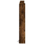 vidaXL Armoire tête de lit avec LED chêne fumé 180x16 5x103 5 cm
