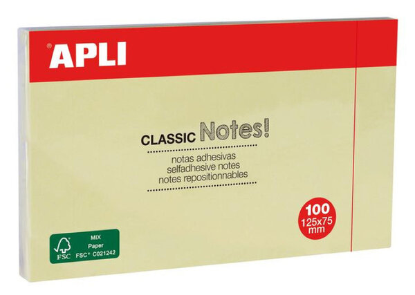 Notes 125X75 Couleurs Standard