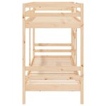 vidaXL Lit superposé 90x200 cm Bois de pin massif