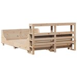 vidaXL Cadre de lit sans matelas 120x190 cm bois de pin massif