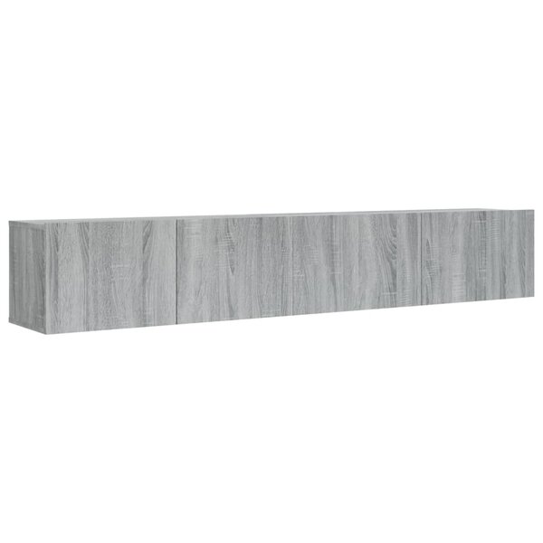 vidaXL Ensemble de meubles TV 2 Pièces Sonoma gris Bois d'ingénierie