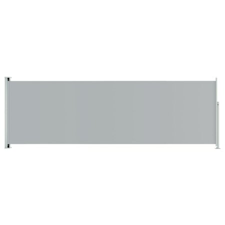 vidaXL Auvent latéral rétractable de patio 200x600 cm Gris