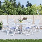 vidaXL Coussins de chaise de jardin lot de 6 50x50x4 cm tissu
