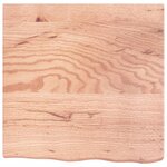 vidaXL Étagère murale marron clair bois chêne massif traité