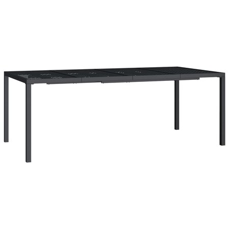 vidaXL Table de jardin anthracite 200x100x72 cm acier