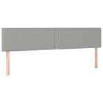 vidaXL Sommier à lattes de lit et matelas gris clair 120x190 cm tissu