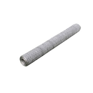 vidaXL Grillage pour volière Acier galvanisé 25 x 0 75 m Argenté