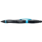 Stylo bille ergonomique stylet smartball 2.0 droitier noir / bleu encre bleue x 5 stabilo